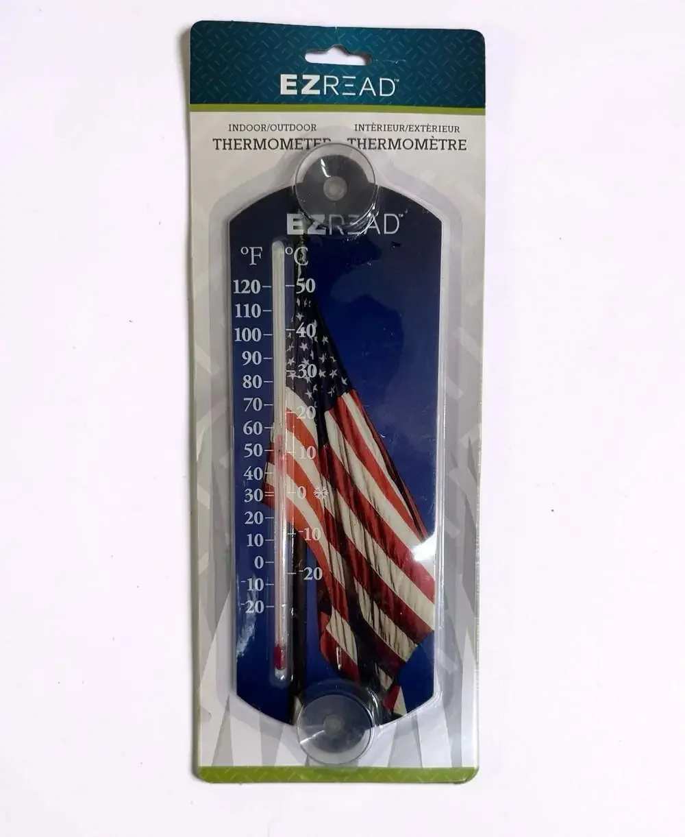 EZREAD Indoor/Outdoor 4th of July Celebration Thermometer